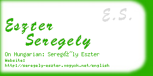 eszter seregely business card
